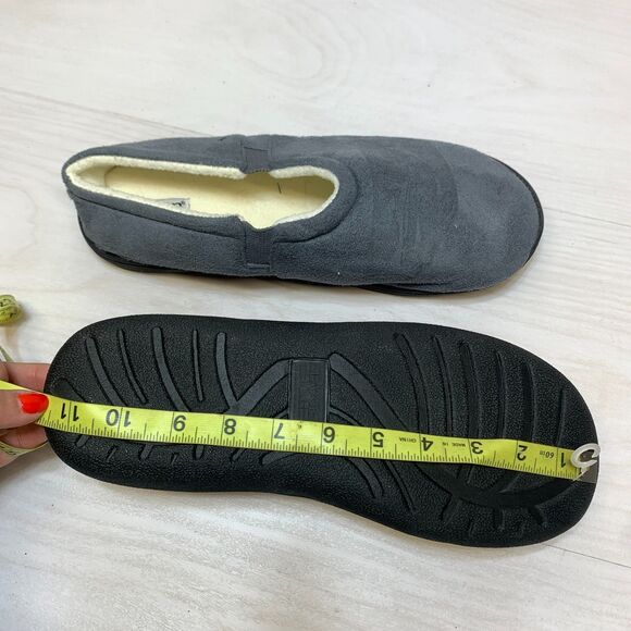 Born Clog Slippers Mens Large Gray Suede Sherpa Lined Casual Slip On Shoes House main image 5